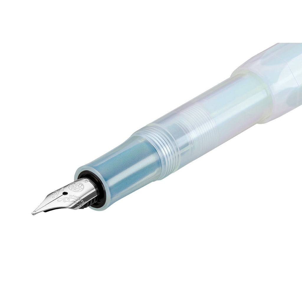 Kaweco Lunar Sport Fountain Pen Light Blue detail front open
