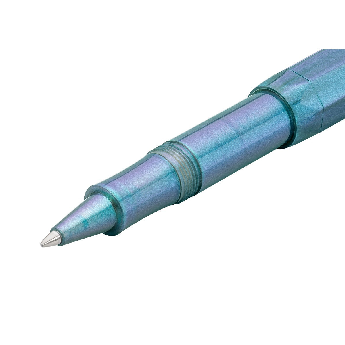 Kaweco Lunar Sport Roller Ball Shadow Blue detail front open