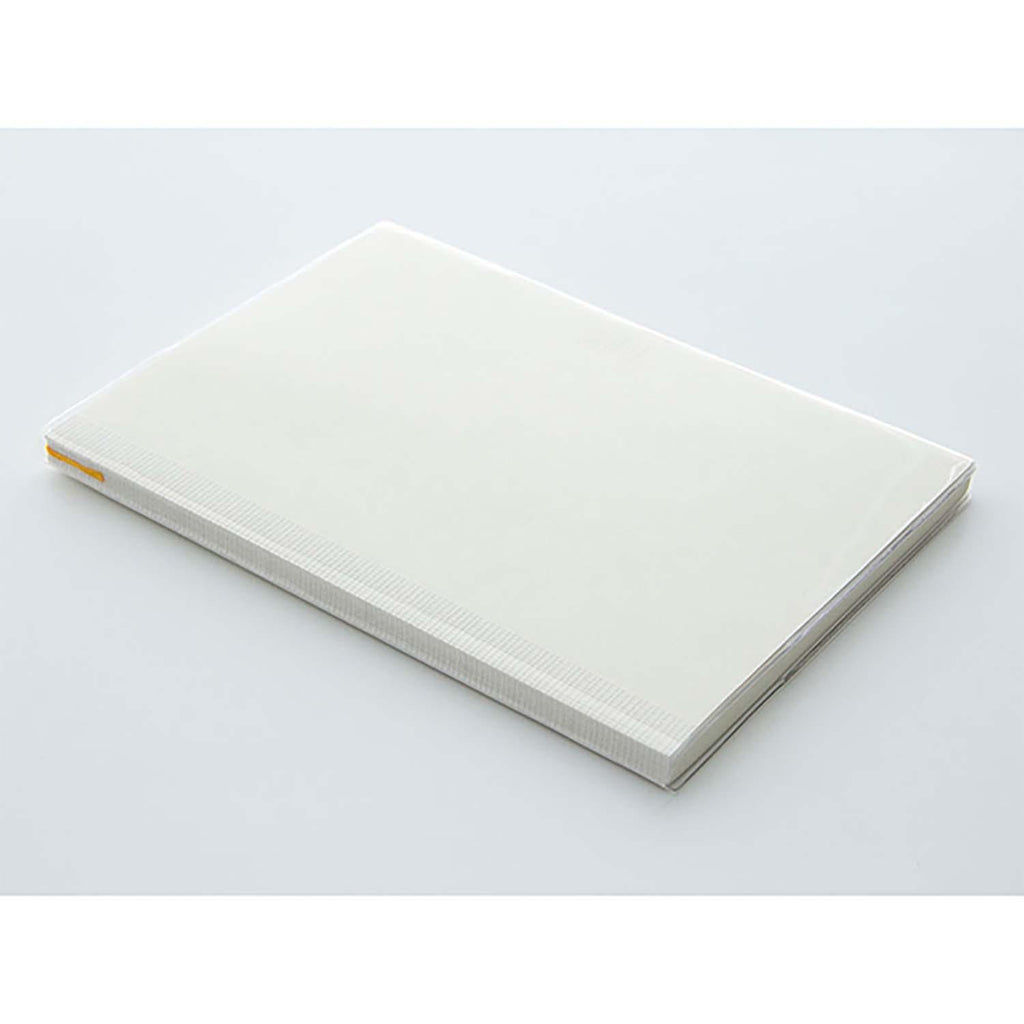 Midori MD Paper A5 clear cover showing notebook inside