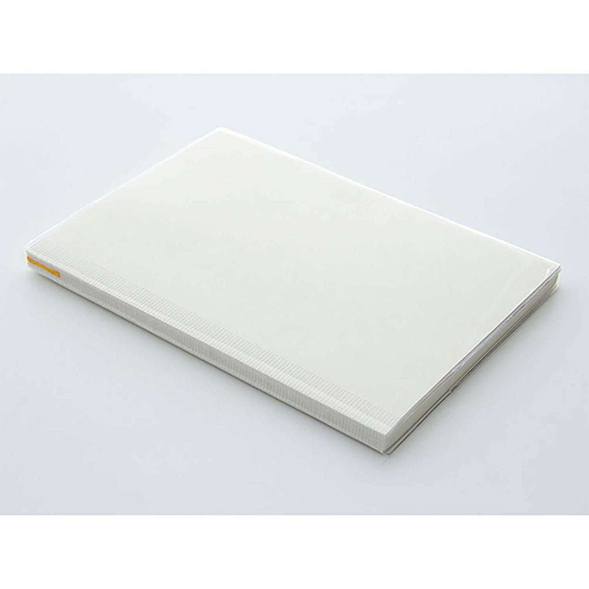 Midori MD Paper A5 clear cover showing notebook inside