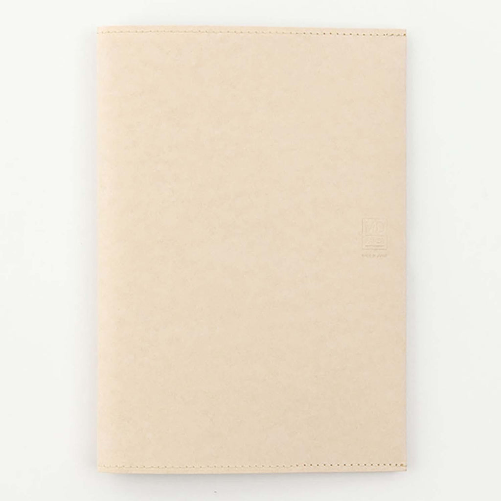 Midori MD Paper A5 leather effect cover on desk