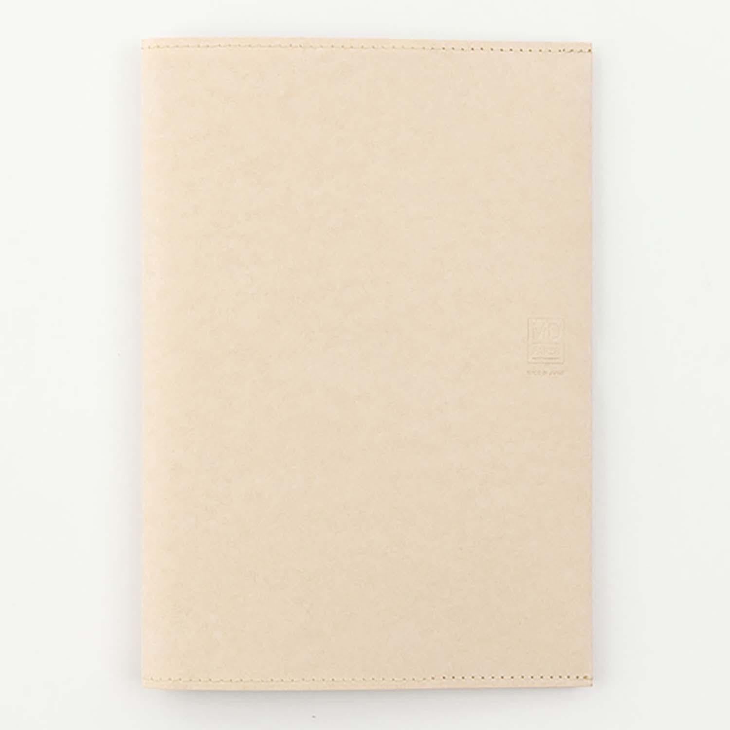 Midori MD Paper A5 leather effect cover on desk