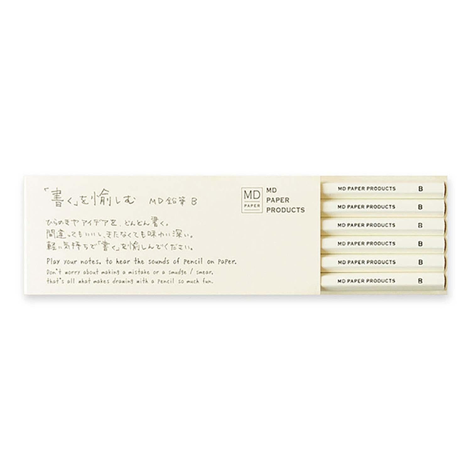 Midori MD Paper B drawing pencils pack of six product photo