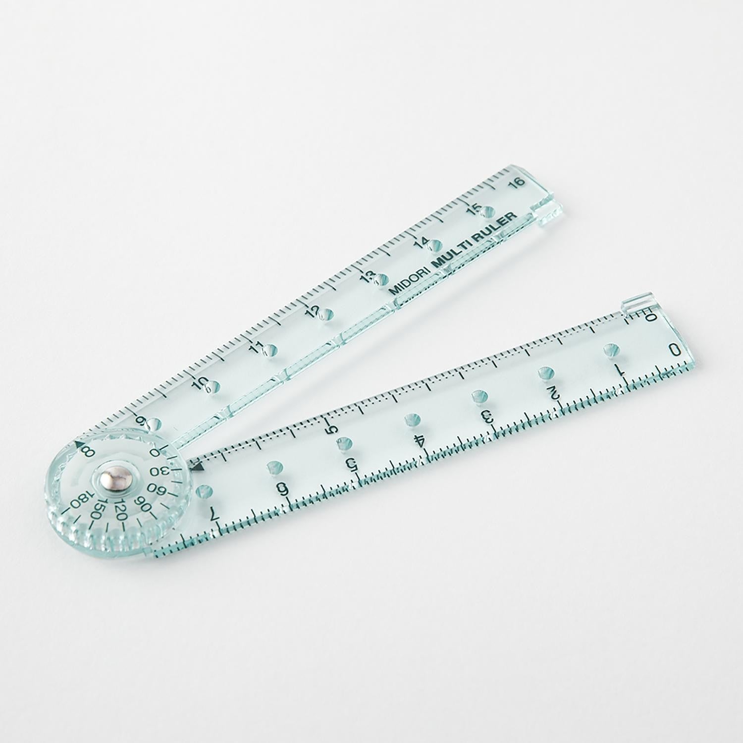 Midori multi ruler 16cm in blue product photo