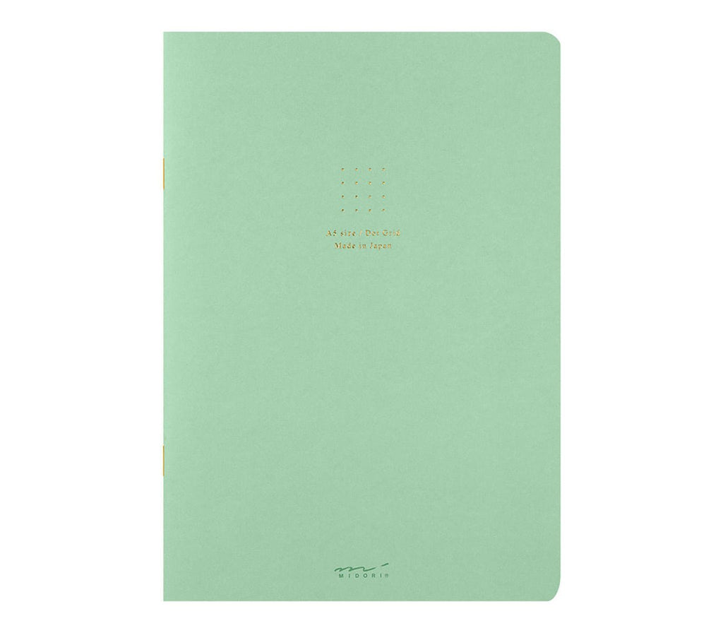 A5 Green Dot Grid Notebook