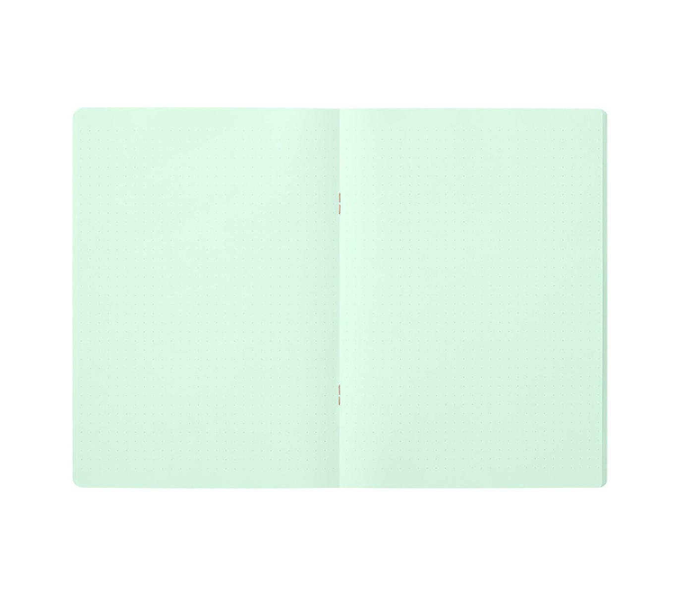 A5 Green Dot Grid Notebook