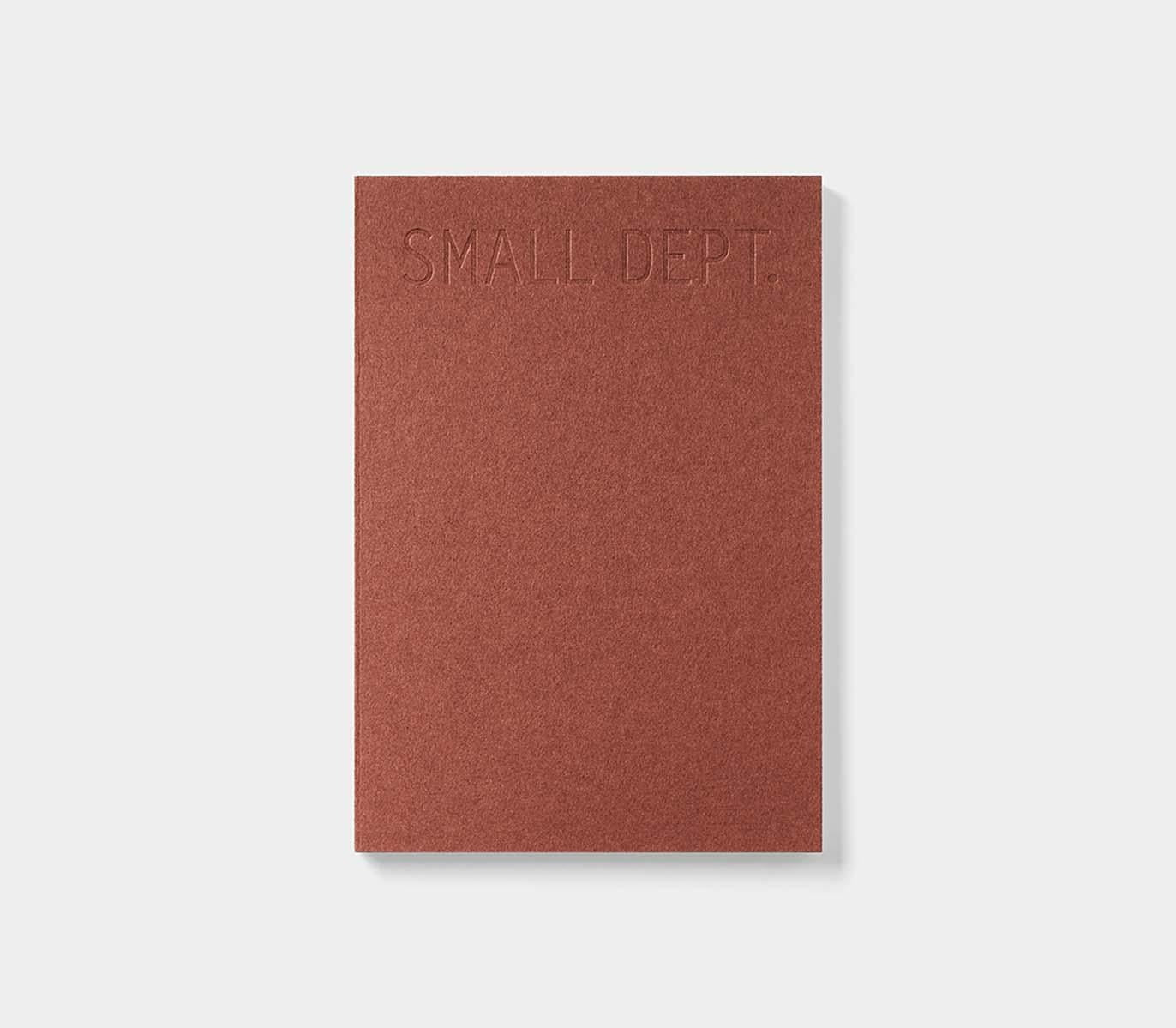 Trolls Paper red brick sketch journal open showing blank pages