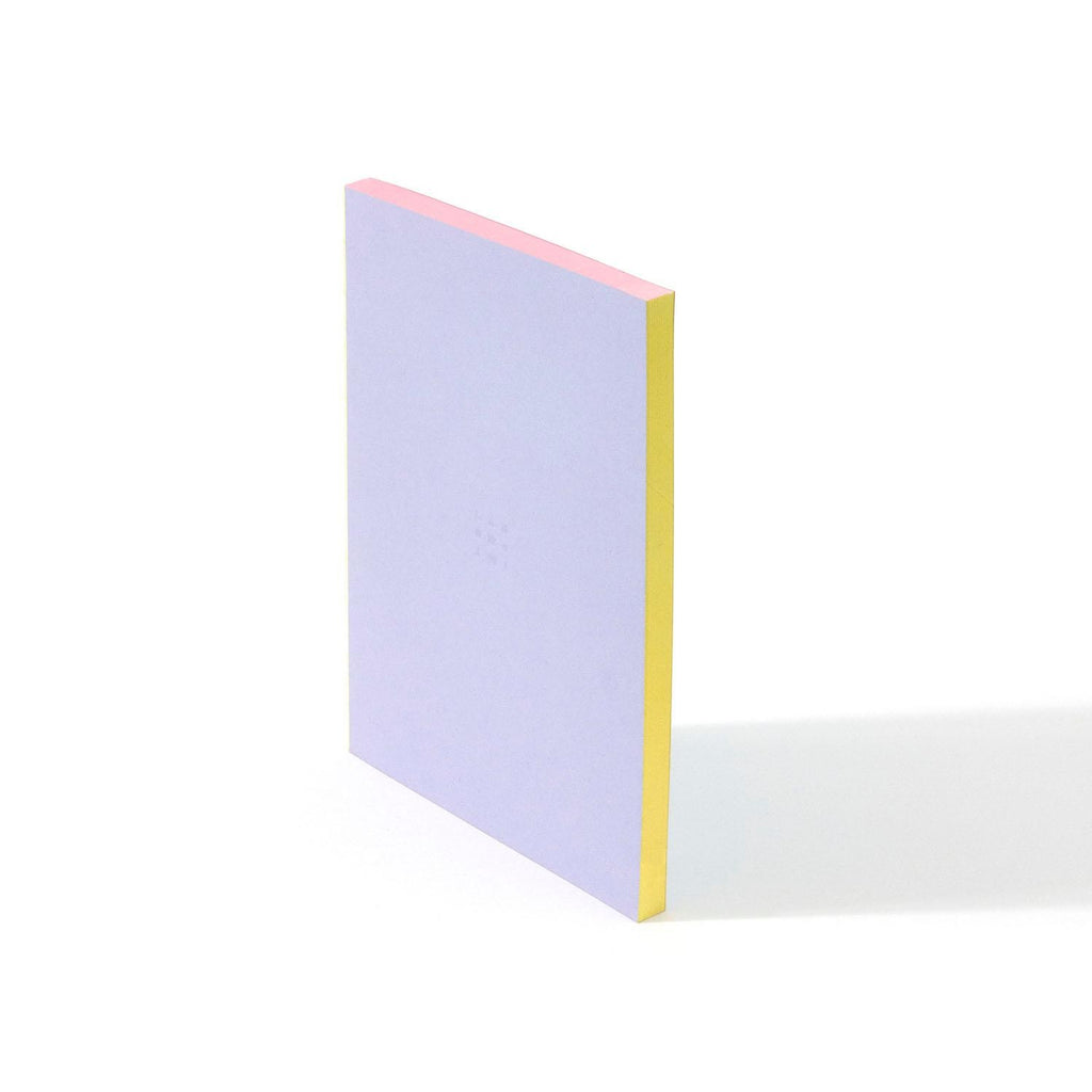 Labobratori sprayed edge blue purple notebook cover close-up
