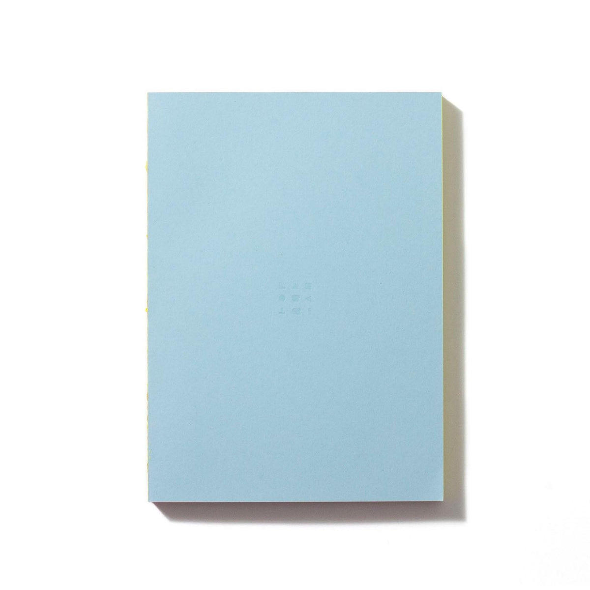 Labobratori blue purple notebook with pen writing