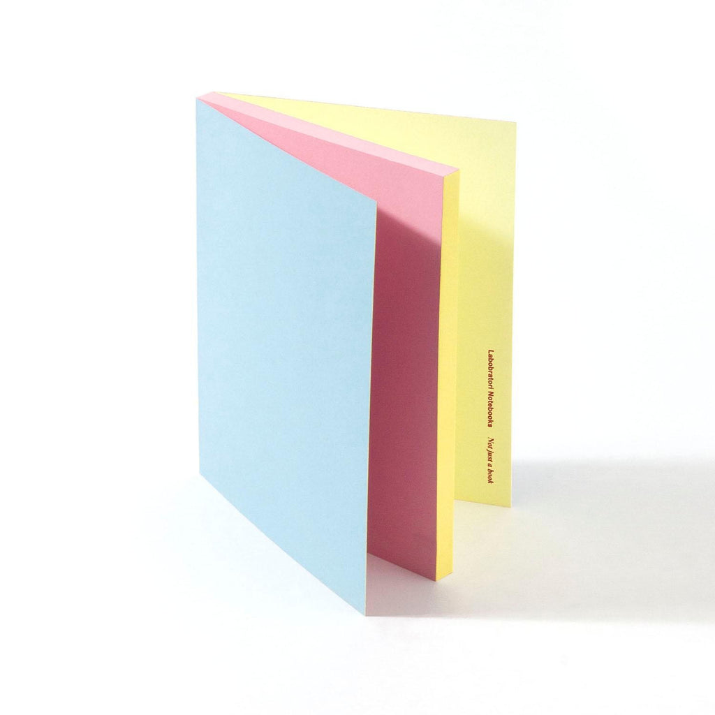 Labobratori sprayed edge notebook in blue and purple product photo