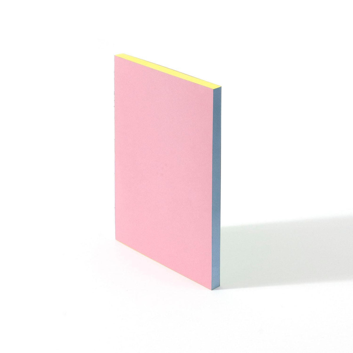 Labobratori notebook sprayed edge detail close-up pink green