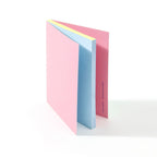 Labobratori sprayed edge notebook in pink and green product photo