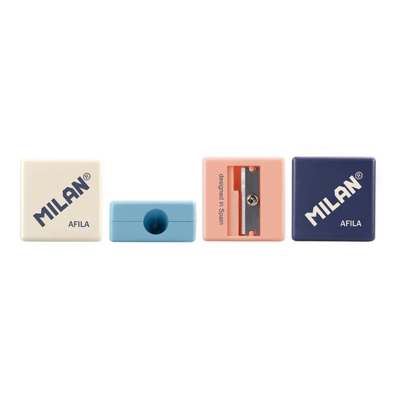 Milan square canister pencil sharpener product photo