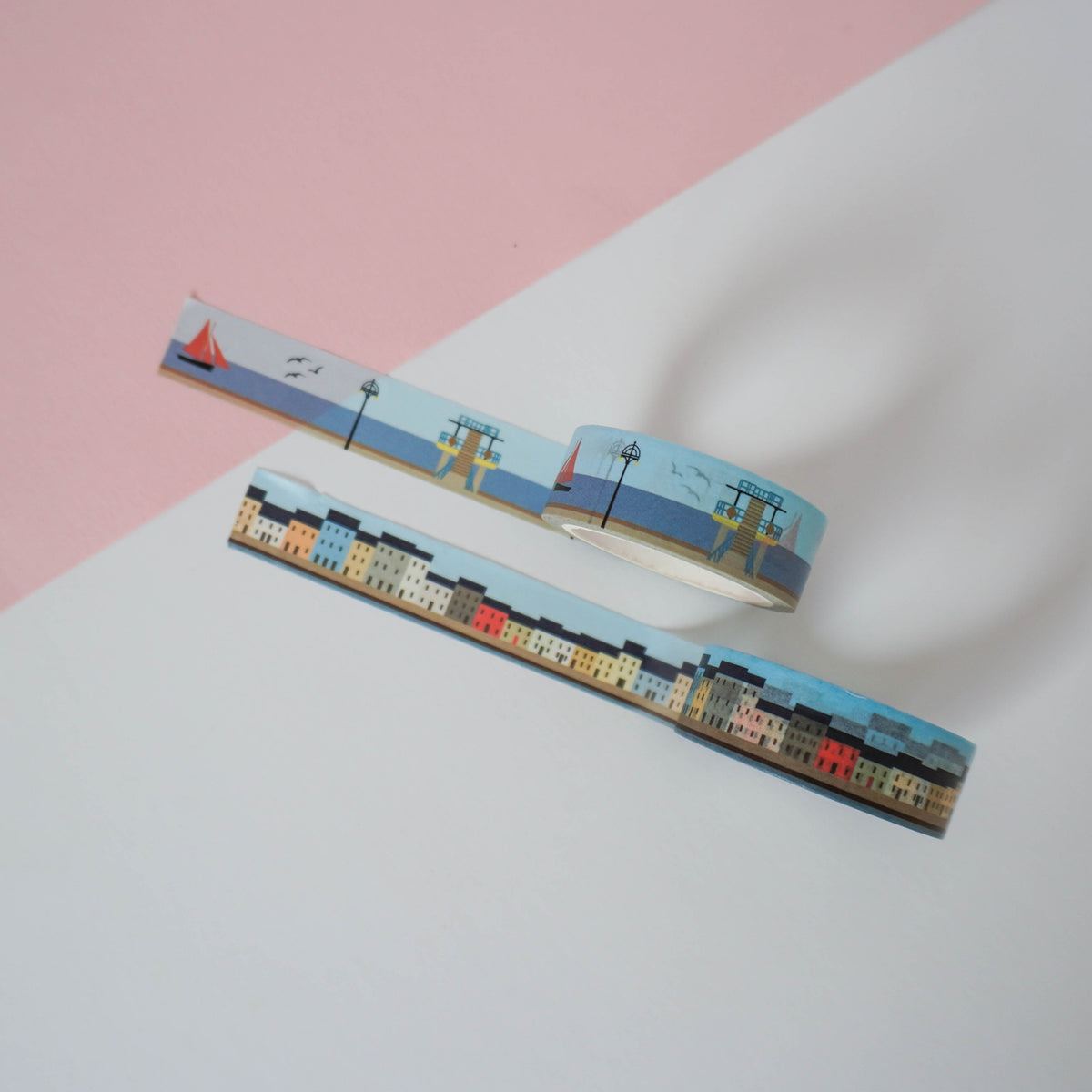 nóta póca The Galway washi tape bundle with Salthill Prom and Long Walk tapes