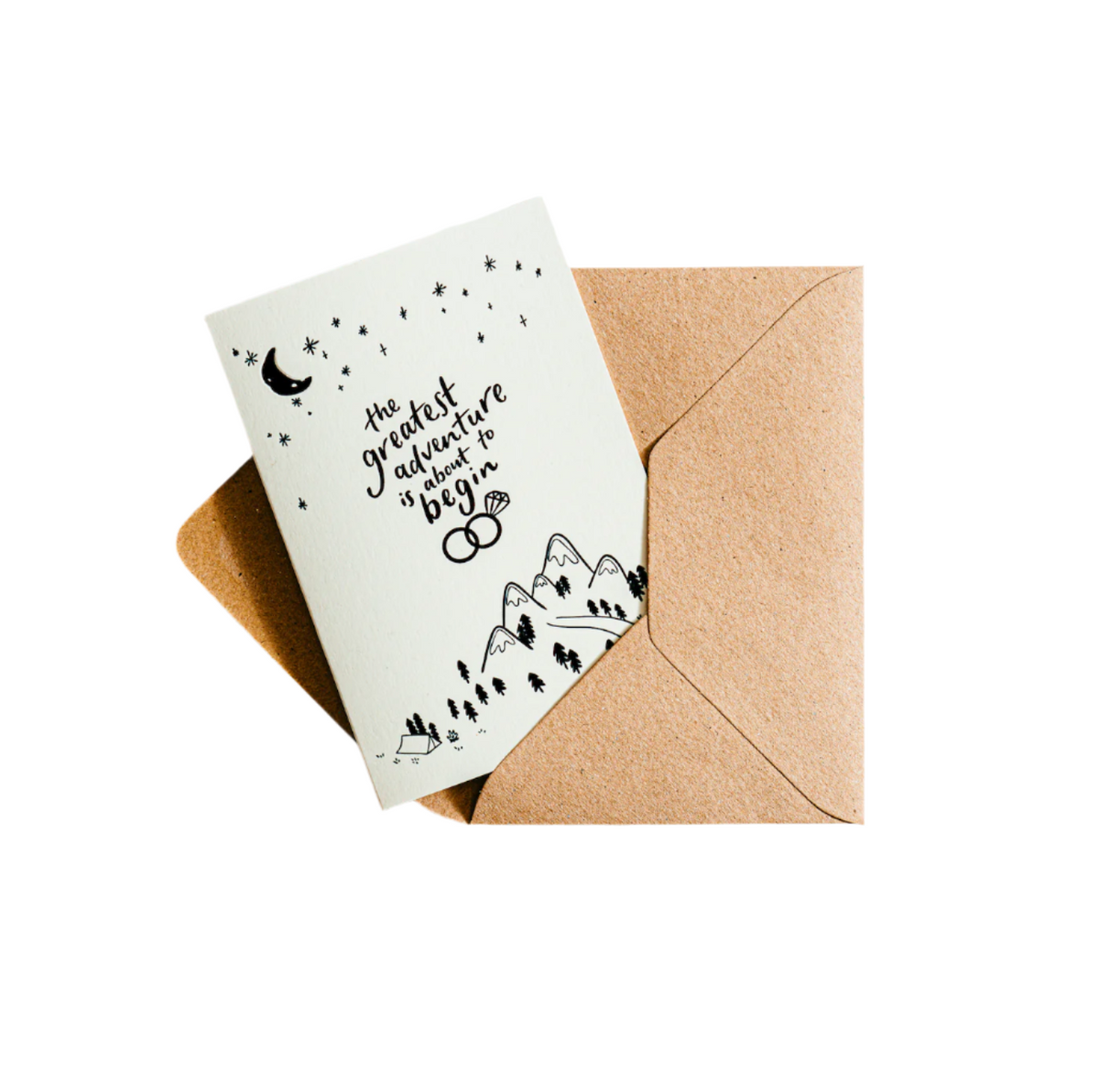 The Greatest Adventure is About to Begin new baby greeting card