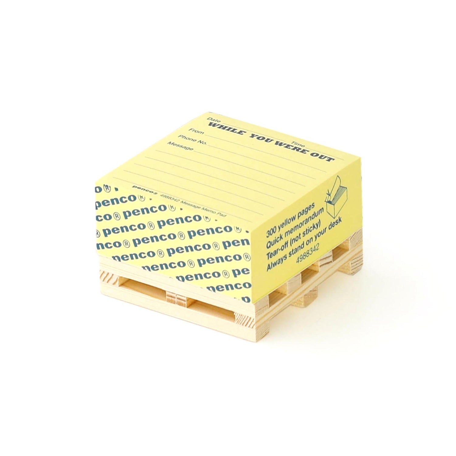 Penco while you were out memo block pallet pad product photo