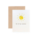 You are my Sunshine greeting card by The Pear in Paper