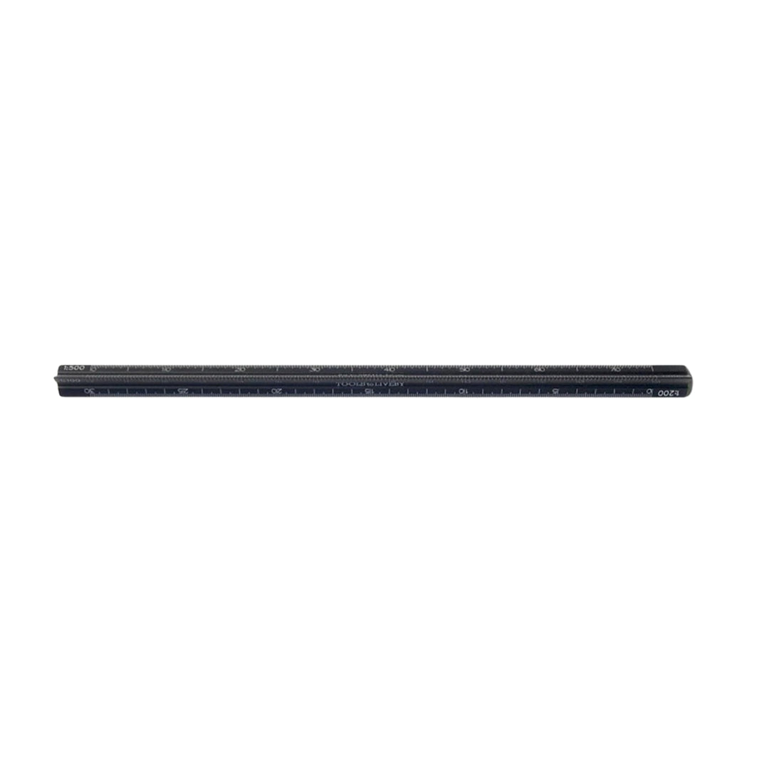 Aluminum Ruler 15cm Black