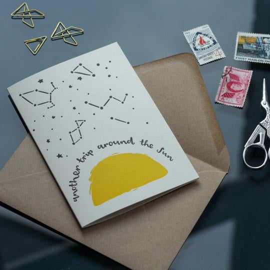 Another Trip Around the Sun card with envelope