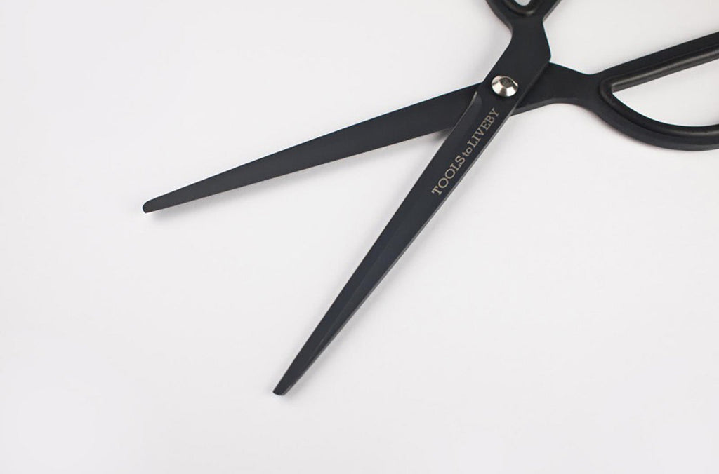 Tools to Liveby black scissors blades close-up