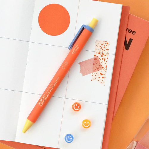 Iconic Bubbly gel pen tangerine body colour