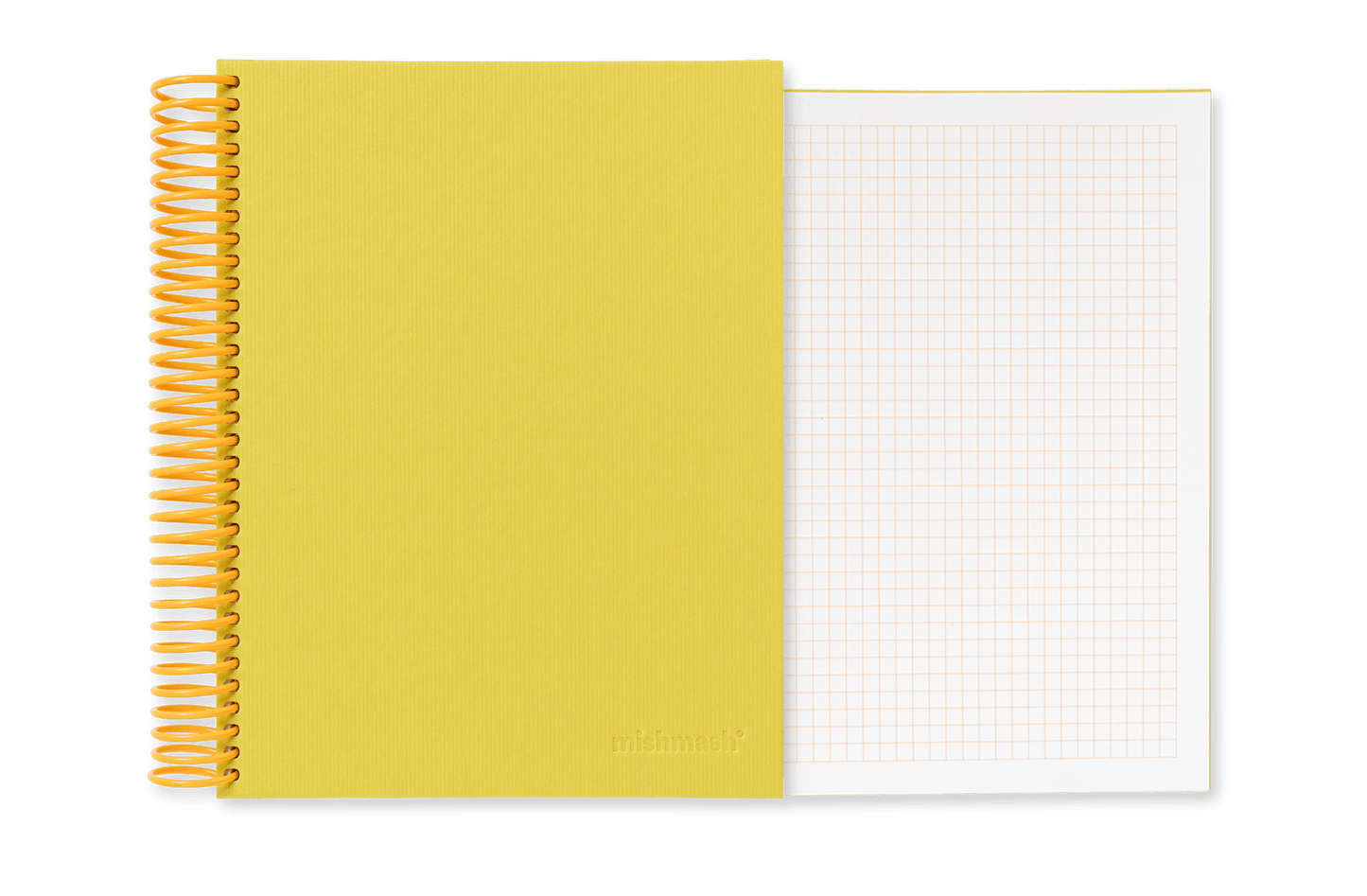 Easy Breezy Coil A5 Notebook in Chartreuse - Grid