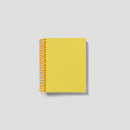 Easy Breezy Coil A5 Notebook in Chartreuse - Grid