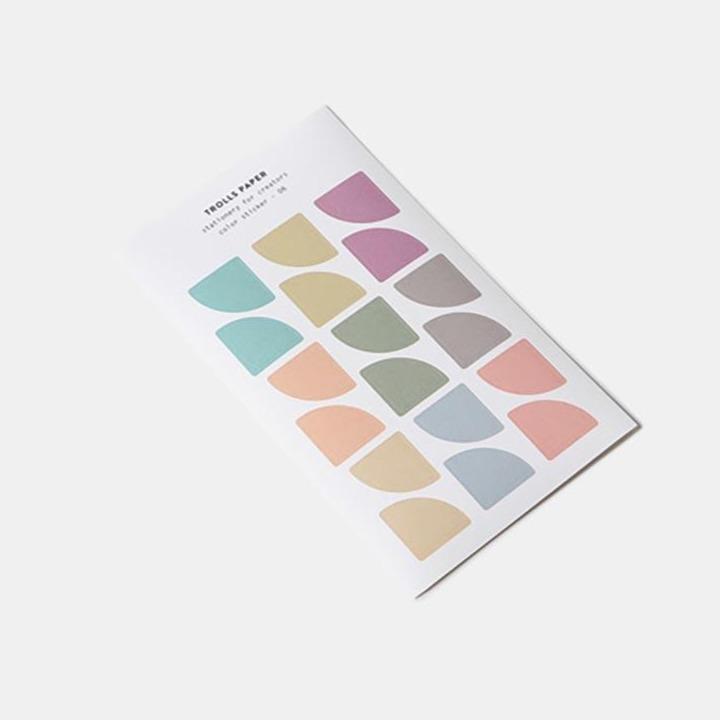 Geometric Color Stickers - 10 Sheets-Stickers-trolls paper-nóta póca