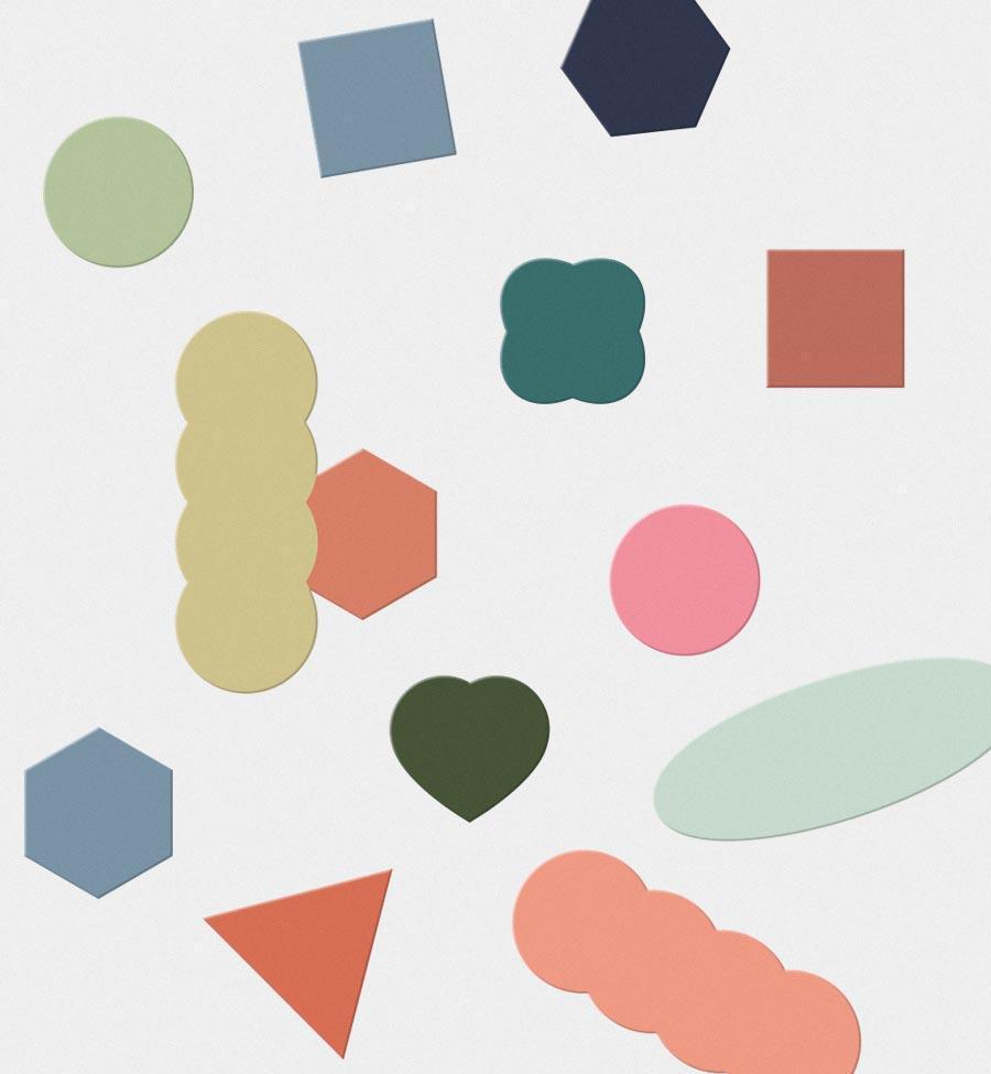 Geometric Mini Stickers - 10 Sheets-Stickers-trolls paper-nóta póca