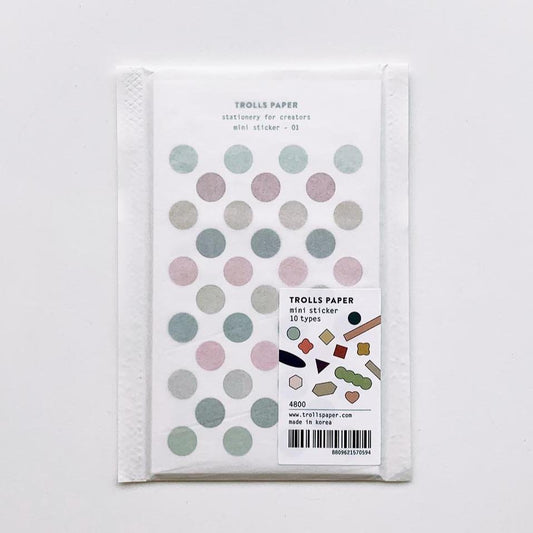 Geometric Mini Stickers - 10 Sheets-Stickers-trolls paper-nóta póca