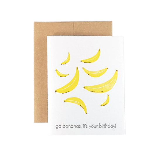 Go Bananas! It's Your Birthday!-Cards-The Pear in Paper-nóta póca