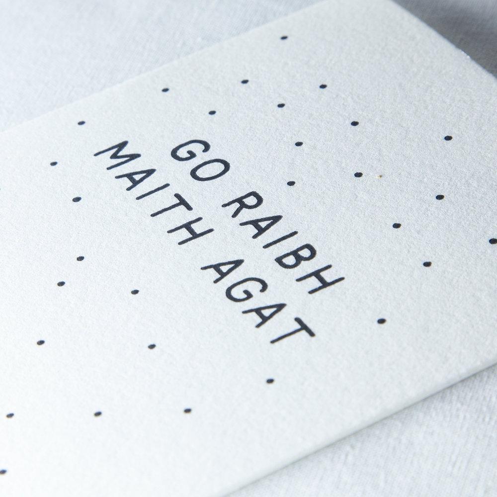 Go Raibh Maith Agat-Cards-The Pear in Paper-nóta póca