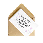 Happy Birthday To My Very Favourite Person