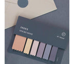 Iconic index sticky notes in sunset colour palette product photo