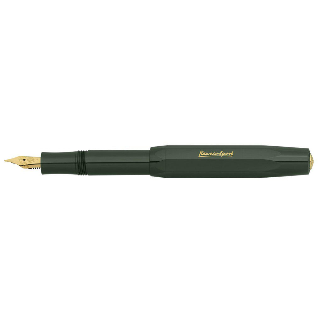Kaweco Classic Sport Fountain Pen Green-Pens-Kaweco-Fine / 0.7mm-nóta póca