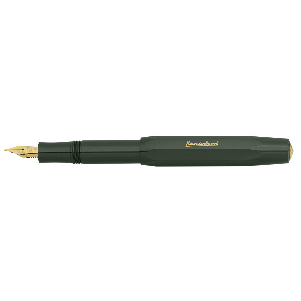Kaweco Classic Sport Fountain Pen Green-Pens-Kaweco-Fine / 0.7mm-nóta póca