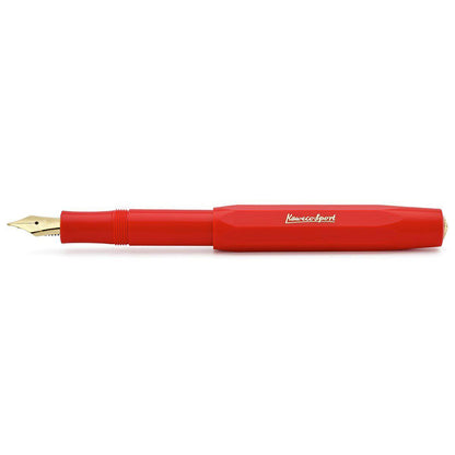 Kaweco Classic Sport Fountain Pen Red-Pens-Kaweco-Fine / 0.7mm-nóta póca