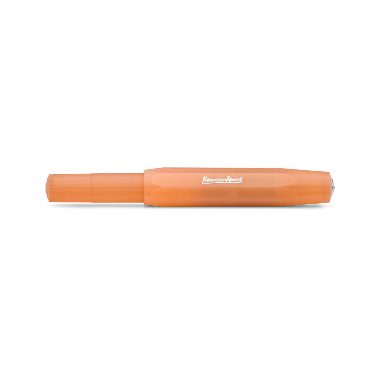 Kaweco Frosted Sport Fountain Pen Soft Mandarin-Pens-Kaweco-Fine / 0.7mm-nóta póca