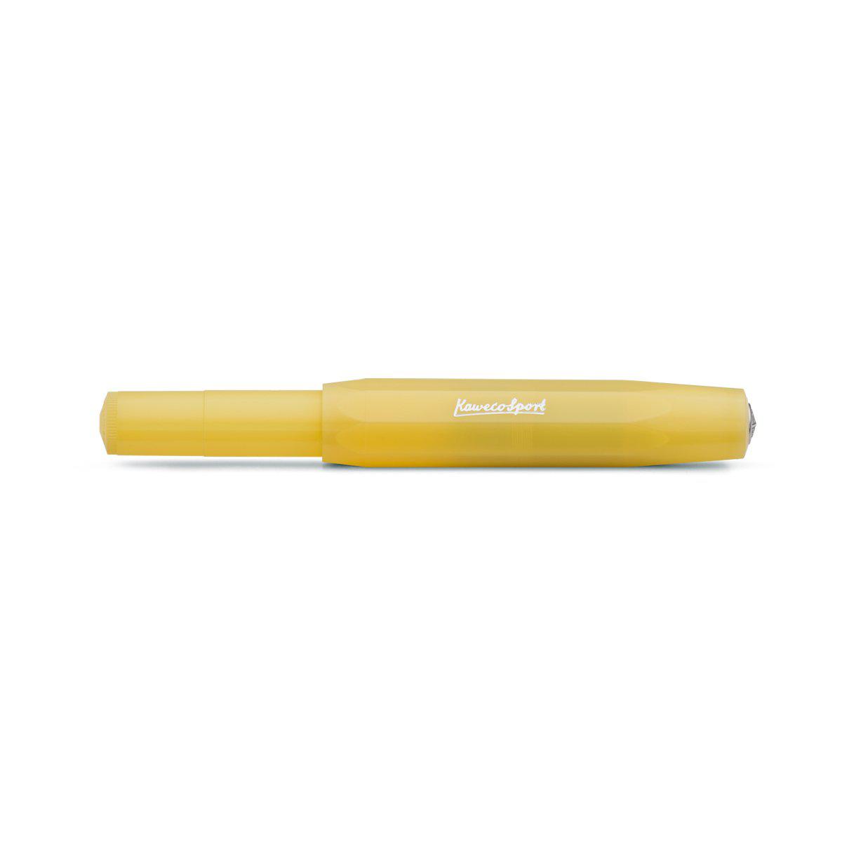 Kaweco Frosted Sport Fountain Pen Sweet Banana-Pens-Kaweco-Fine / 0.7mm-nóta póca