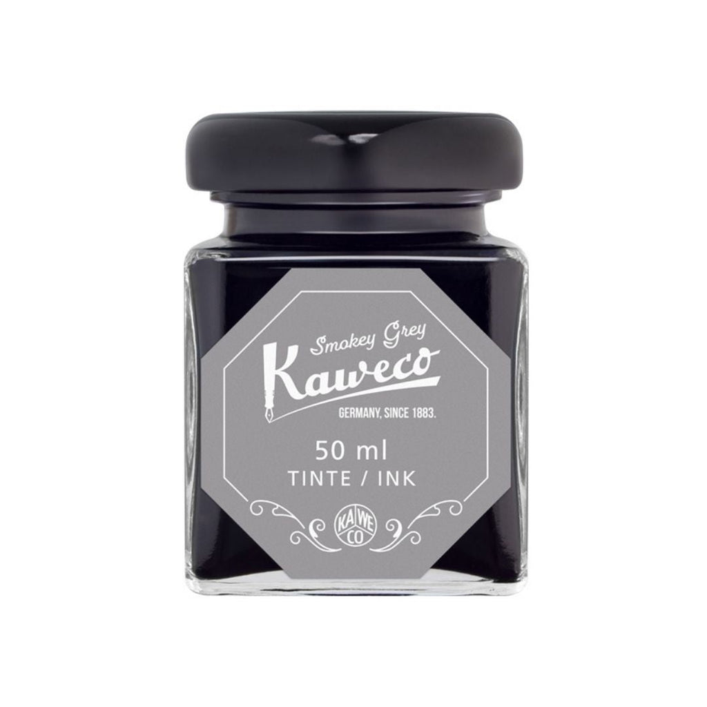 Kaweco Smokey Grey fountain pen ink bottle 50ml glass jar