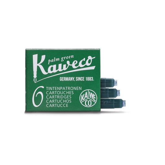 Kaweco Ink Cartridges 6-Pack Palm Green-Ink-Kaweco-nóta póca