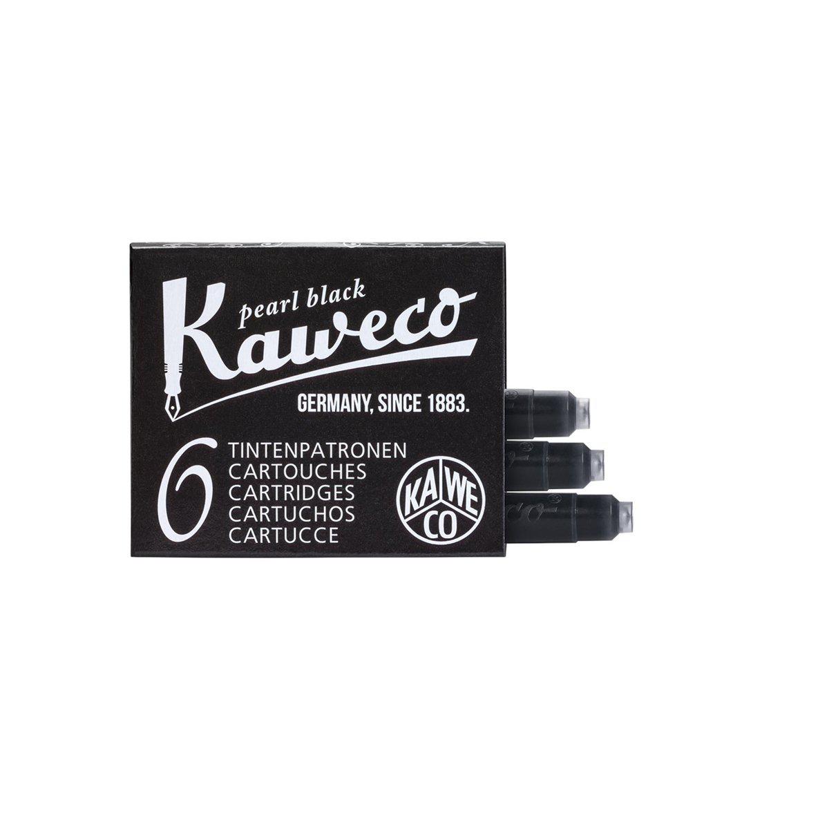 Kaweco Ink Cartridges 6-Pack Pearl Black-Ink-Kaweco-nóta póca