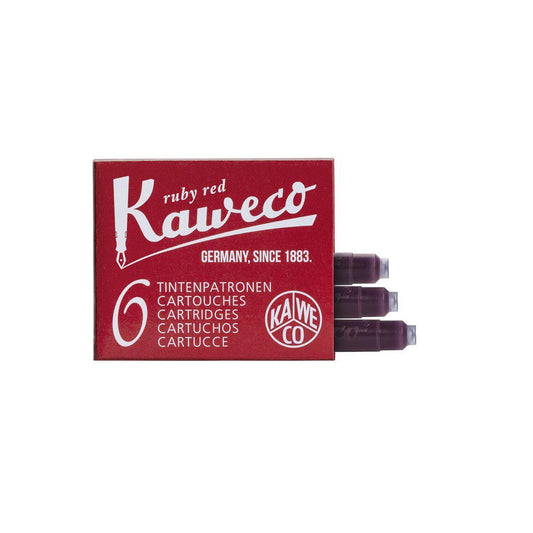Kaweco Ink Cartridges 6-Pack Ruby Red-Ink-Kaweco-nóta póca