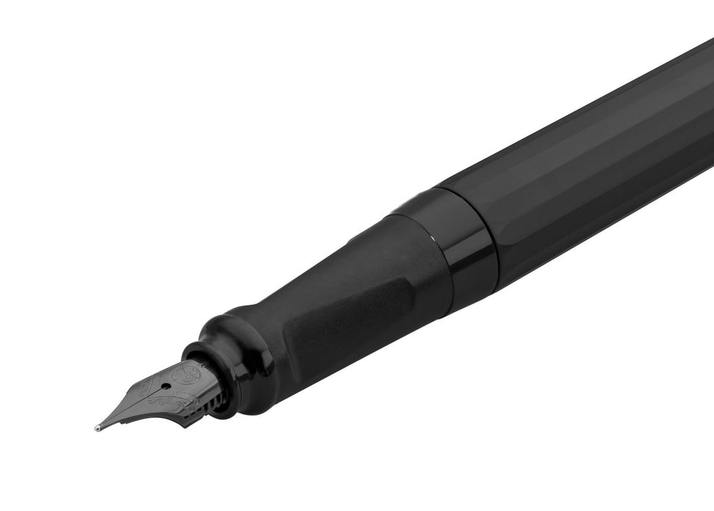 Kaweco Perkeo All Black fountain pen in hand writing