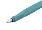 Kaweco Perkeo breezy teal fountain pen in hand writing