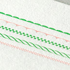 Midori frame letter writing set close-up of paper design
