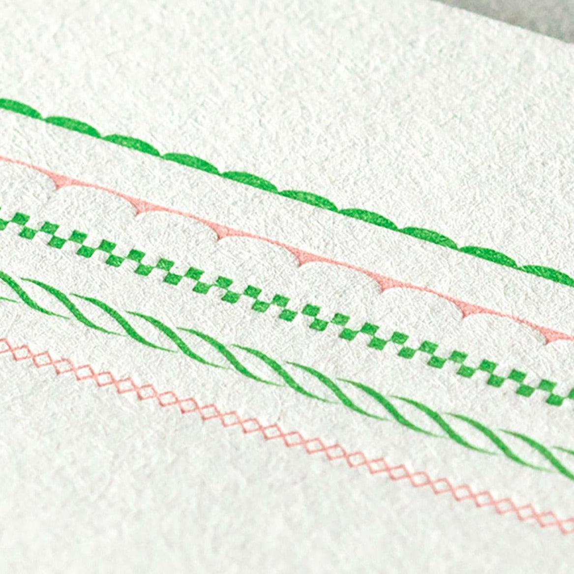 Midori frame letter writing set close-up of paper design