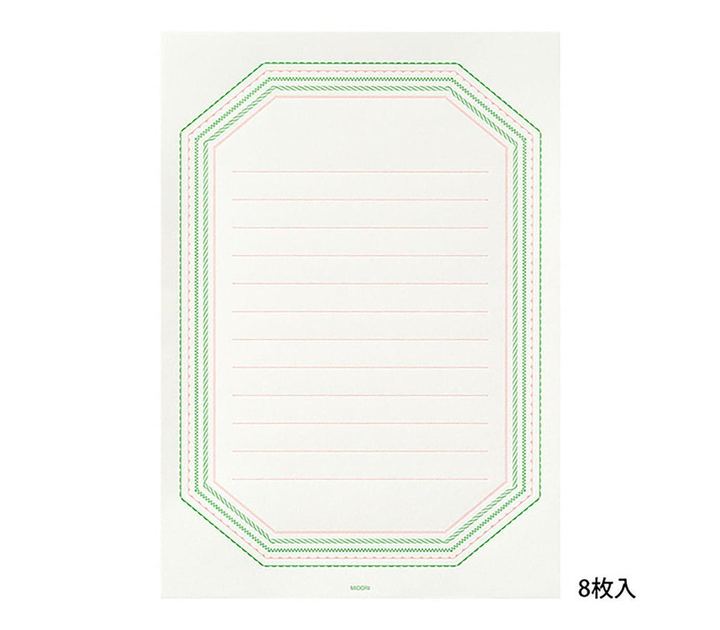 Midori frame letter writing set lifestyle flat lay