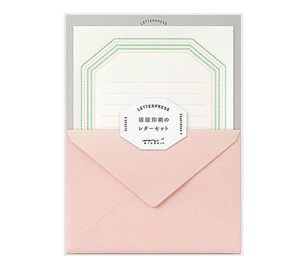 Midori letter pressed frame letter writing set product photo