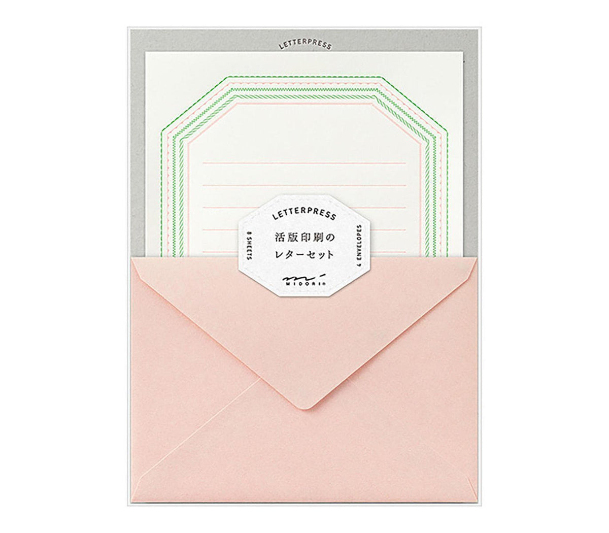 Midori letter pressed frame letter writing set product photo